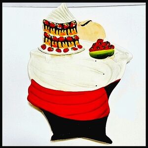 FRENCH WAITER Serving Platter 16" by Tracy Flickinger - Certified Intern…